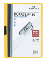 KLEMMAP DURABLE DURACLIP A4 3MM 30V GL