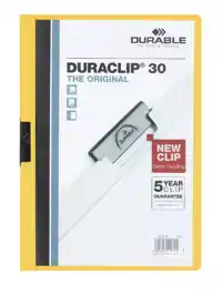 KLEMMAP DURABLE DURACLIP A4 3MM 30V GL