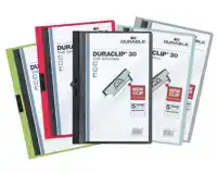 KLEMMAP DURABLE DURACLIP A4 3MM 30V ASS