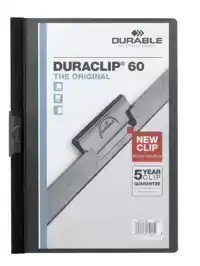 KLEMMAP DURABLE DURACLIP A4 6MM 60V ZW