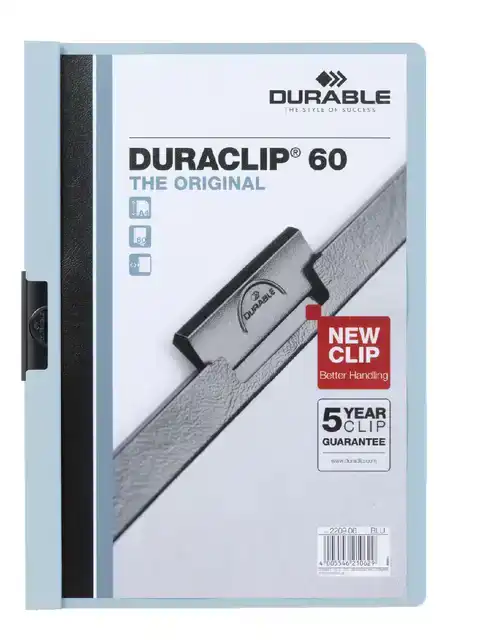 KLEMMAP DURABLE DURACLIP A4 6MM 60V BL