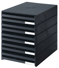 LADENBOX STYROVAL 10 LADEN ZWART OPEN
