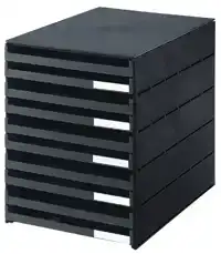 LADENBOX STYROVAL 10 LADEN ZWART OPEN