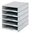 LADENBOX STYROVAL 5 LADEN GRIJS OPEN