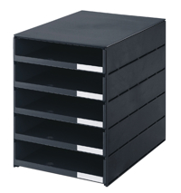 LADENBOX STYROVAL 5 LADEN OPEN ZWART