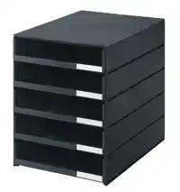 LADENBOX STYROVAL 5 LADEN OPEN ZWART