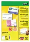 VISITEKAART SIGEL 85X55 BLANCO 225GR