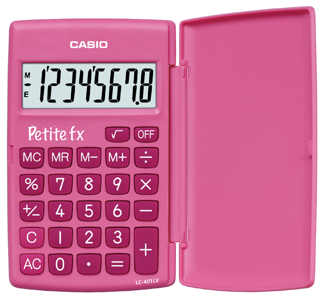 REKENMACHINE CASIO BASISSCHOOL ROZE