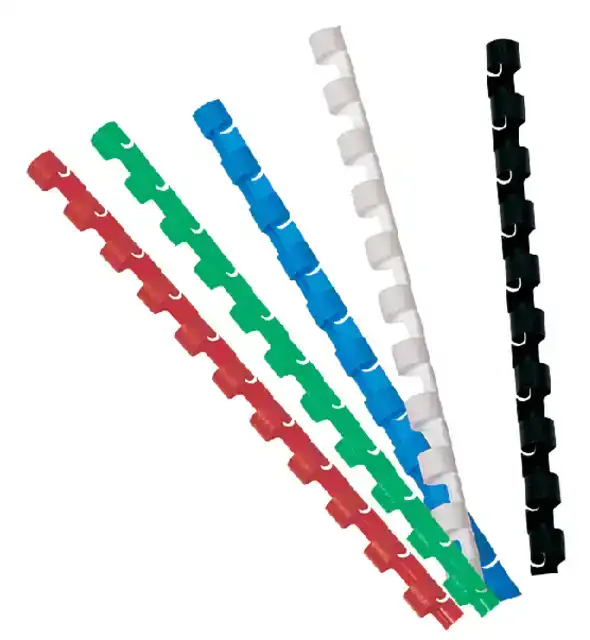 BINDRUG GBC 6MM 21RINGS A4 BLAUW