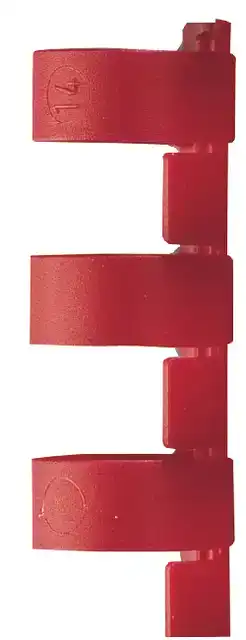 BINDRUG GBC 10MM 21RINGS A4 ROOD