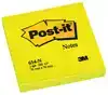 MEMOBLOK POST-IT 654 76X76MM NEON GEEL