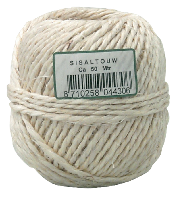 SISALTOUW MULLER 2-DRAADS CA 50M